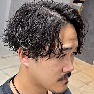 カラー パーマ メンズ ブリーチモデル募集中 /伊藤優真のヘアスタイル