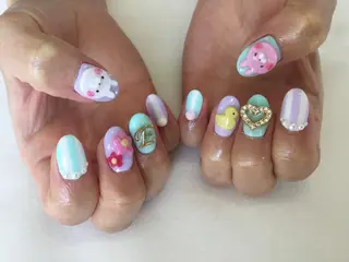 ネイル 💎🐰 saki. m 🐰💎のネイルデザイン