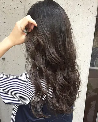セミロング カラー パーマ ヘアアレンジ メンズ キッズ ネイル マツエク・マツパ 韓国風×透明感カラー 髪質改善オタベシンヤのヘアスタイル