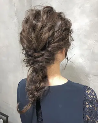 ミディアム カラー ヘアアレンジ 遠藤 拓馬のヘアスタイル