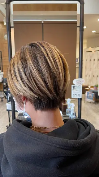 ショート くせ毛カット終着点 カワサキトオル溝の口のヘアスタイル