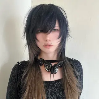 ロング カラー K.e.y所属・mi sakiのヘアスタイル