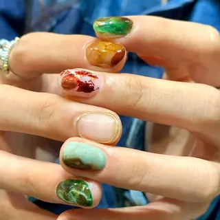 ネイル 0203ムニムサン 💙Sayakaのネイルデザイン