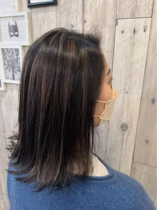 ミディアム カラー ☺︎Ayaka ☺︎のヘアスタイル
