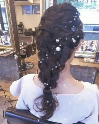 ヘアアレンジ ロング RU RIのヘアスタイル