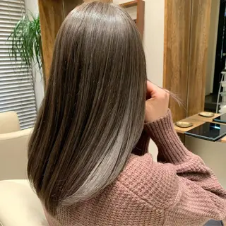 セミロング カラー 【完全個室】髪質改善 暖色カラー/山崎唯奈のヘアスタイル