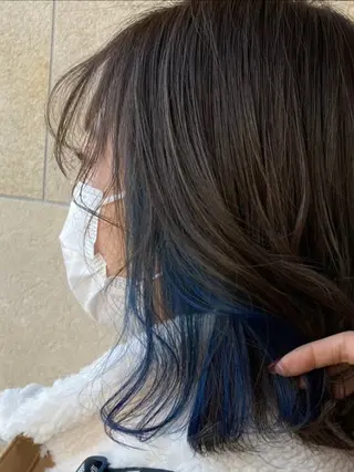 セミロング SOU/エクステ /ダブルカラーのヘアスタイル
