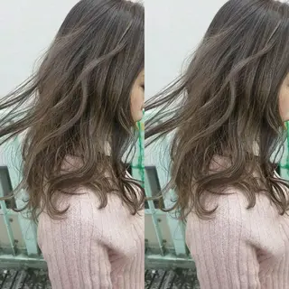セミロング 今中 小百合のヘアスタイル