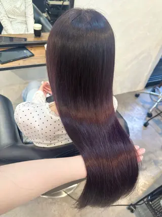 ロング カラー 🫧シールエクステ/ 艶カラー🫧アサミ️のヘアスタイル