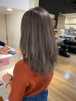 セミロング カラー 韓国レイヤー🎀/ 顔周り特化🎀/豊田のヘアスタイル