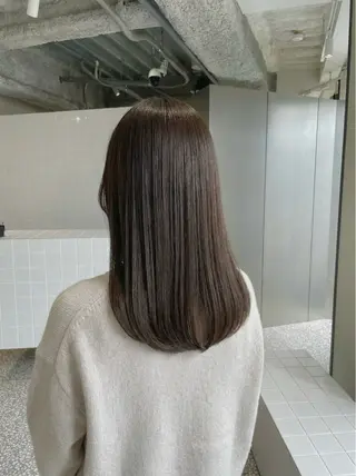 ミディアム カラー 梅田/艶カラー/ 髪質改善/イサミのヘアスタイル