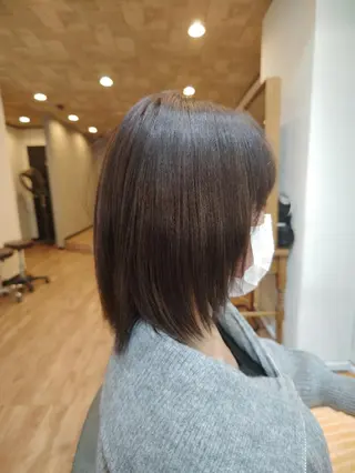 ミディアム 鶴田 連のヘアスタイル