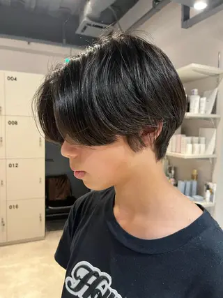 ショート メンズ うる艶カラー/恵比寿 ベージュ/丸山陽平のヘアスタイル