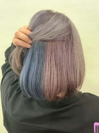 ミディアム カラー チバ ヒロトのヘアスタイル
