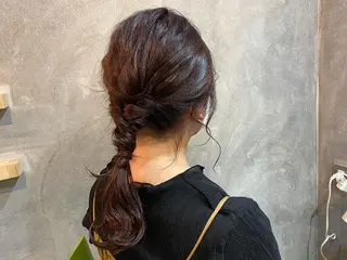 ミディアム ヘアアレンジ 半個室女性salon 🩰Natsumiのヘアスタイル