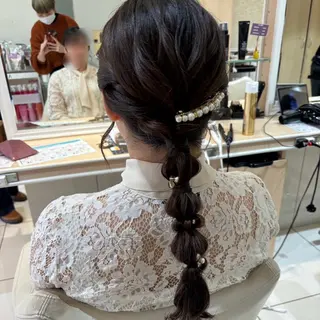 ロング ヘアアレンジ 宮永 璃沙のヘアスタイル