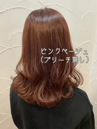 セミロング カラー パーソナルカラー診断 できます　木曽　主博のヘアスタイル