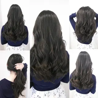 ロング カラー パーマ ヘアアレンジ メンズ キッズ ネイル マツエク・マツパ MEGUMI megumiのヘアスタイル
