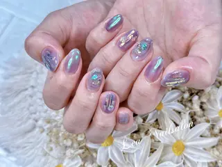 ショート カラー ネイル Le’a NailSalonのネイルデザイン