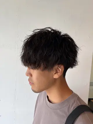 パーマ メンズ ⚡️メンズ/波巻き/ 片岡篤宣/水戸⚡️のヘアスタイル