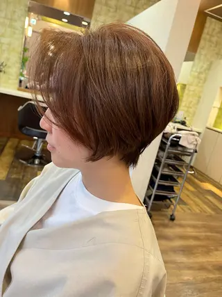 ショート カラー パーマ 🌼大人美人ショート 佐藤慎哉🌼のヘアスタイル