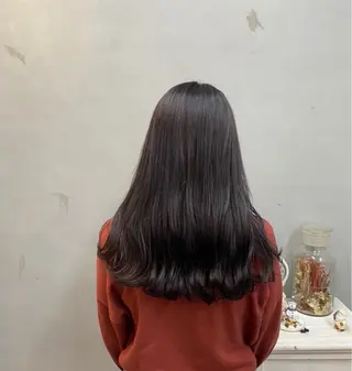 カラー 茄子川 愛心のヘアスタイル