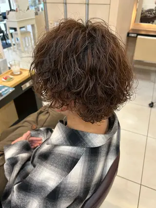 ミディアム パーマ リリー /Men's/パーマのヘアスタイル