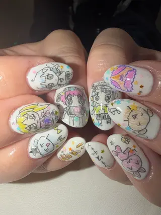 ネイル 🎵AIRI/ヘアー ⭐︎アートネイル🪽のネイルデザイン