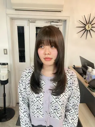 セミロング girly/ヘア メイクMitsukiのヘアスタイル