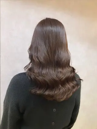 セミロング カラー パーマ 🩷韓国ヘア/ヨシン モリ🩷Maikaのヘアスタイル