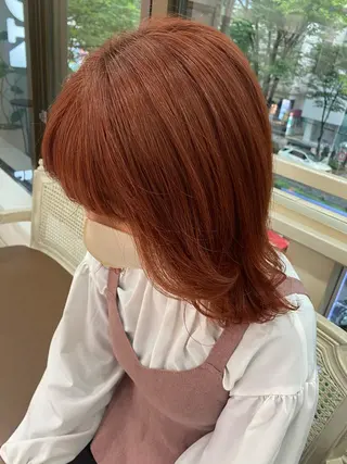 セミロング カラー ヘアアレンジ 透明感カラー 古山 結季🌙🖤のヘアスタイル