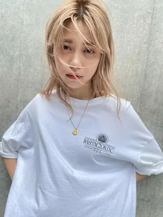 カラー 永田 優希のヘアスタイル