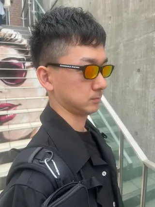 ショート カラー パーマ ヘアアレンジ メンズ キッズ ネイル マツエク・マツパ アイブロウ 久木原 ゆりのヘアスタイル