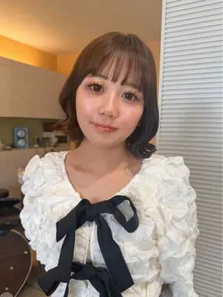 ショート カラー ヘアアレンジ ほのか/レイヤー/ 透明感/髪質改善☆*のヘアスタイル