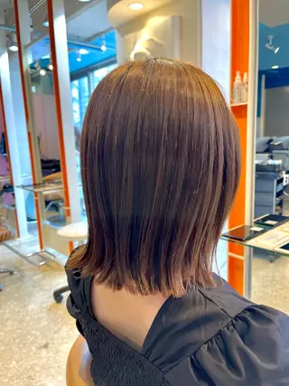 ミディアム うしだ かおるのヘアスタイル