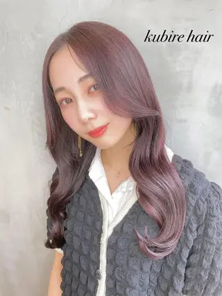 ロング カラー 韓国レイヤーカット 🧸ベージュカラーのヘアスタイル