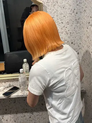 ミディアム カラー SHOTO ハイトー ン/ブロンドカラーのヘアスタイル