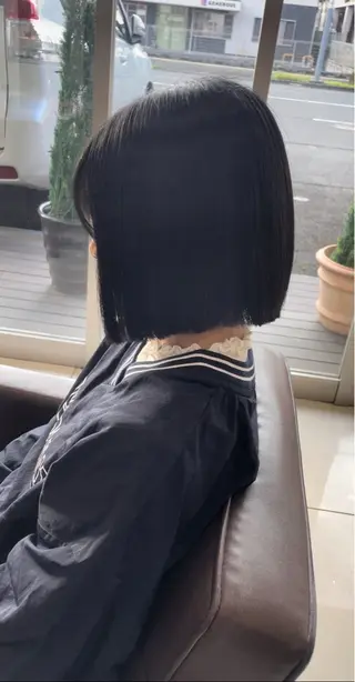 セミロング 🤎韓国ヘア ベージュ まゆか🤎のヘアスタイル