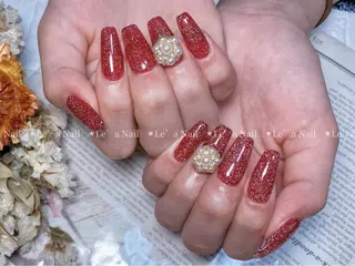 セミロング カラー ネイル Le’a NailSalonのネイルデザイン