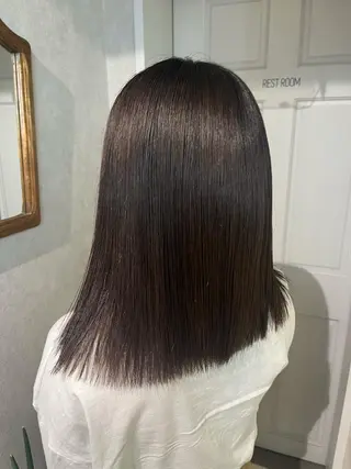 ミディアム 髪質改善&艶カラー/ ほんだあみ (♡)のヘアスタイル