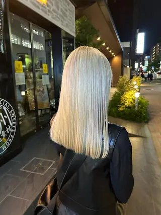 ミディアム カラー ryo yaのヘアスタイル
