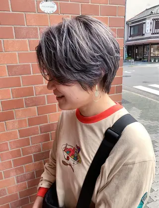 ショート 丹羽大喜 縮毛矯正/美髪矯正のヘアスタイル