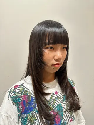 ロング ナチュラルカラー /カット/藤井美冬のヘアスタイル