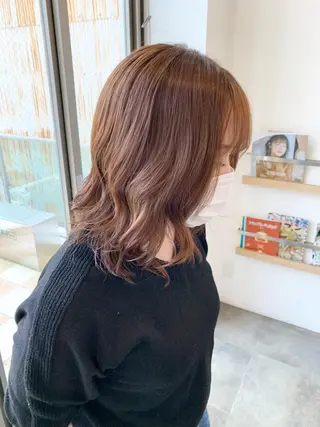 ミディアム カラー パーマ 名古屋駅/トップス タイリスト/大黒拓哉のヘアスタイル