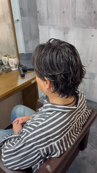 パーマ メンズショート メンズ特化パーマのヘアスタイル
