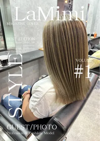 セミロング カラー La Mimiのヘアスタイル