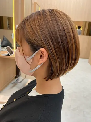 ショート カラー Ai   縮毛矯正/ ショートボブ/パーマのヘアスタイル