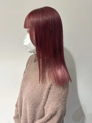 ロング カラー 唐澤 千尋のヘアスタイル