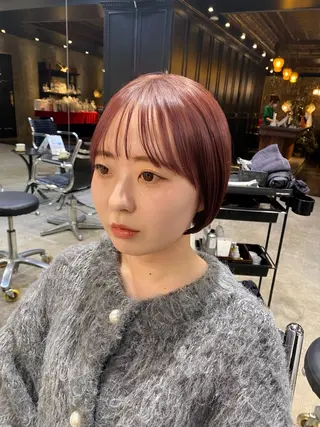 ショート カラー 透明感カラー🌿 グレージュ🐺陽介のヘアスタイル