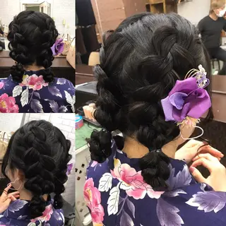 セミロング ヘアアレンジ 大賀 海夕の眉毛・アイブロウイメージ